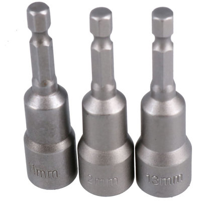 Metric Nut Driver Set Power Nut Driver Bit With 1/4" Shank 6mm - 13mm 8pc