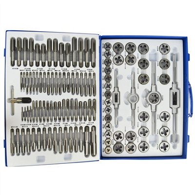 20pc Carbon Steel Tap & Die Metric Thread Cutter M3 - M12 With