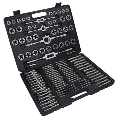 Metric tap and die set by US Pro 110pc Tungsten