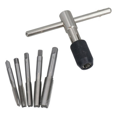 Metric Tap And Die Set M6 M12 And Tap Wrench 6pc