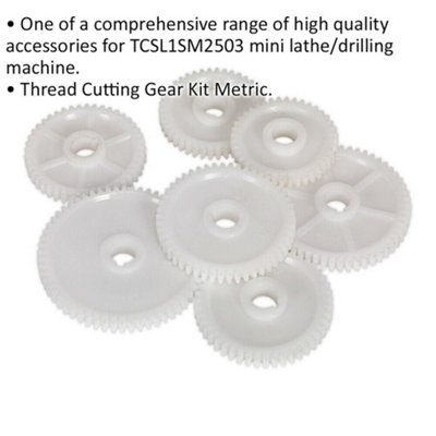 Metric Thread Cutting Gear Kit - Suits ys08817 Mini Lathe & Drilling Machine
