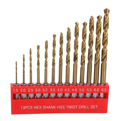 Hex shank hss online drill bits