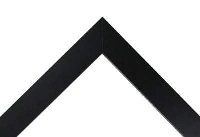 Metro Black Frame with Dark Grey Mount for Image Size 45 x 30 CM