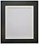 Metro Black Frame with Ivory Mount 50 x 70CM Image Size A2