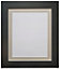 Metro Black Frame with Light Grey Mount for Image Size A2