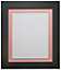 Metro Black Frame with Pink Mount for Image Size 12 x 8 Inch