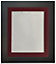 Metro Black Frame with Red Mount for Image Size 4.5 x 2.5 Inch