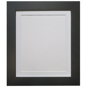 Metro Black Frame with White Mount 30 x 40CM Image Size 12 x 10 Inch