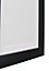 Metro Black Frame with White Mount for Image Size 4 x 3 Inch