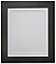 Metro Black Frame with White Mount for Image Size A5