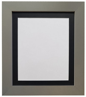 Metro Dark Grey Frame with Black Mount 40 x 50CM Image Size 15 x 10 Inch