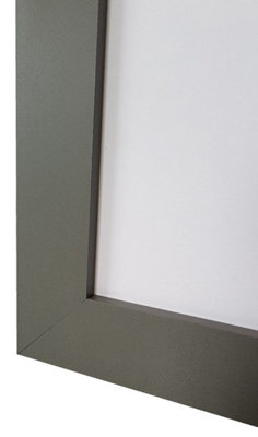 Metro Dark Grey Frame with Black Mount for Image Size 40 x 30 CM