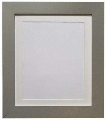 Metro Dark Grey Frame with Ivory Mount 40 x 50CM Image Size 16 x 12 Inch