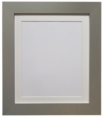 Metro Dark Grey Frame with Ivory Mount for Image Size 12 x 10 Inch