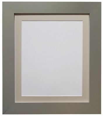 Metro Dark Grey Frame with Light Grey Mount 30 x 40CM Image Size 12 x 10 Inch