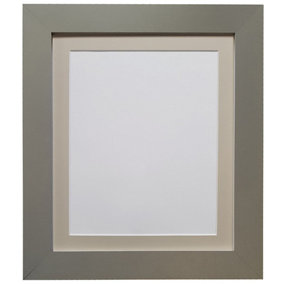 Metro Dark Grey Frame with Light Grey Mount for Image Size 10 x 4 Inch