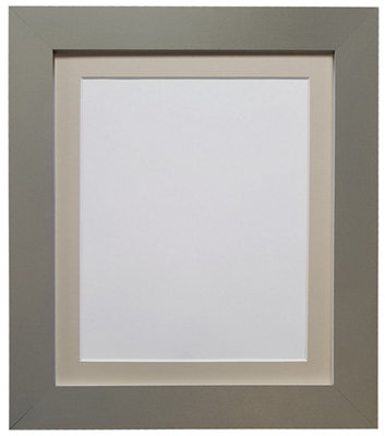 Metro Dark Grey Frame with Light Grey Mount for Image Size 12 x 8 Inch