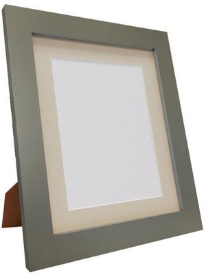 Metro Dark Grey Frame with Light Grey Mount for Image Size A4