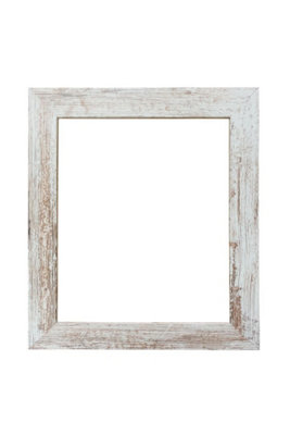 Metro Distressed White Photo Frame 8 x 6 Inch