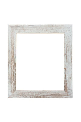Metro Distressed White Picture Photo Frame A2