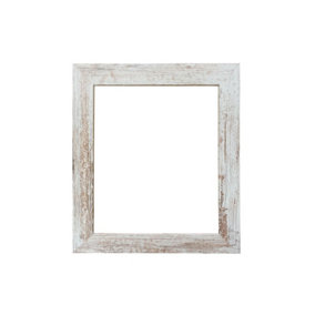 Metro Distressed White Picture Photo Frame A2