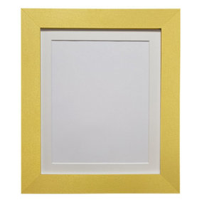 Metro Gold Frame with Ivory Mount for Image Size 14 x 8 Inch