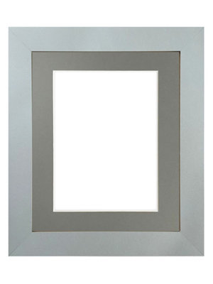 Metro Light Grey Frame with Dark Grey Mount for Image Size 10 x 4 Inch