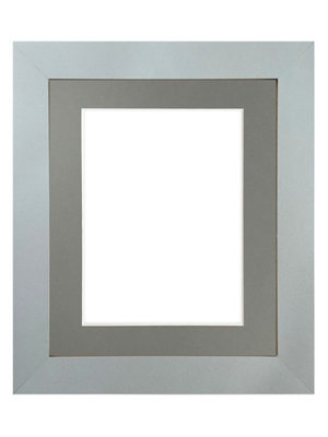 Metro Light Grey Frame with Dark Grey Mount for Image Size 20 x 16 Inch