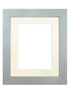 Metro Light Grey Frame with Ivory Mount 40 x 50CM Image Size 15 x 10 Inch