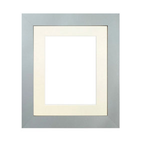 Metro Light Grey Frame with Ivory Mount 40 x 50CM Image Size 15 x 10 Inch