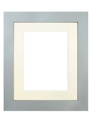 Metro Light Grey Frame with Ivory Mount for Image Size 30 x 20 Inch