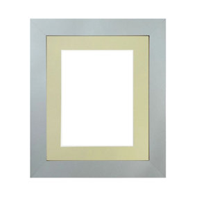 Metro Light Grey Frame with Light Grey Mount for Image Size 9 x 7 Inch