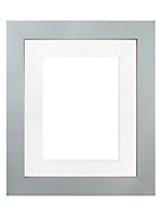 Metro Light Grey Frame with White Mount for Image Size 18 x 12