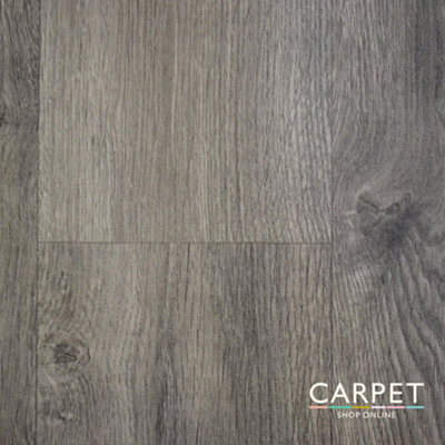 Metro Splash Ash Grey Wood Plank Vinyl Floor 2.5m x 2m