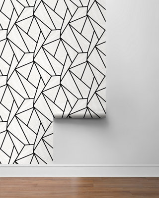 Metro Vector Geometric Unpasted Wallpaper