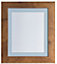 Metro Vintage Wood Frame with Blue Mount for Image Size 14 x 11 Inch