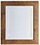 Metro Vintage Wood Frame with White Mount A3 Image Size A4