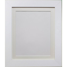 Metro White Frame with Ivory Mount 30 x 40CM Image Size 12 x 10 Inch