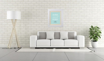 Metro White Frame with Ivory Mount 50 x 70CM Image Size 24 x 16 Inch