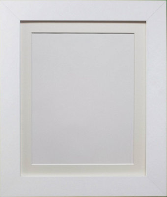 Metro White Frame with Ivory Mount A3 Image Size A4