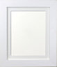 Metro White Frame with White Mount for Image Size 30 x 20 Inch