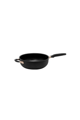 Meyer Accent Black Round Induction Suitable Dishwasher Safe Non-Stick Chef's Saute Pan 26cm