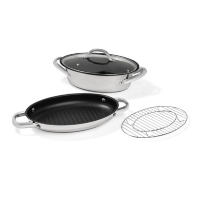 Meyer All-in-1 Black Round Stainless Steel Durable Easy Clean Non
