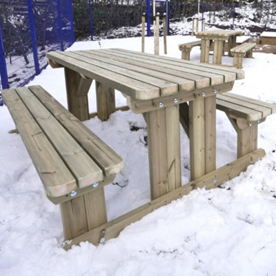MG Timber Products: Premium Walk-In Style Picnic Table - Pub Bench ...