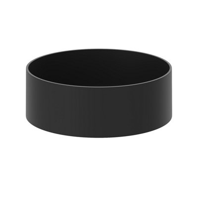 Mia Matt Black Stone Round Counter Top Basin (W)356mm