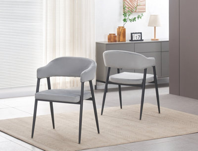 Mia Set of Dining Chairs Grey