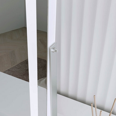 Mia Silver Frameless Touch Sensor LED Mirror With Lights