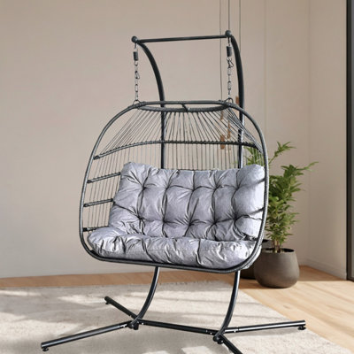 2 seater egg swing chair sales