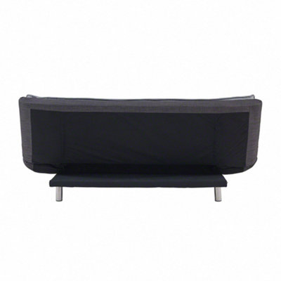 Michigan Fabric Sofa Bed 2 Seater Duo Contrast Fabric Chrome Legs ...