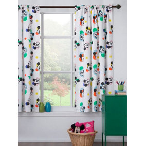 Mickey Mouse 72'' Pencil Pleat Curtains